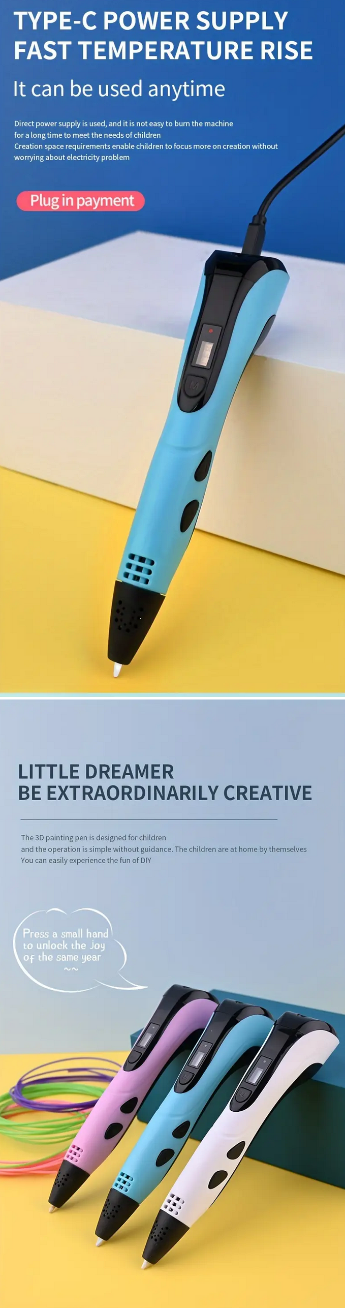 3D Printing Pen | Creative Drawing Tool | CraftopiaArt