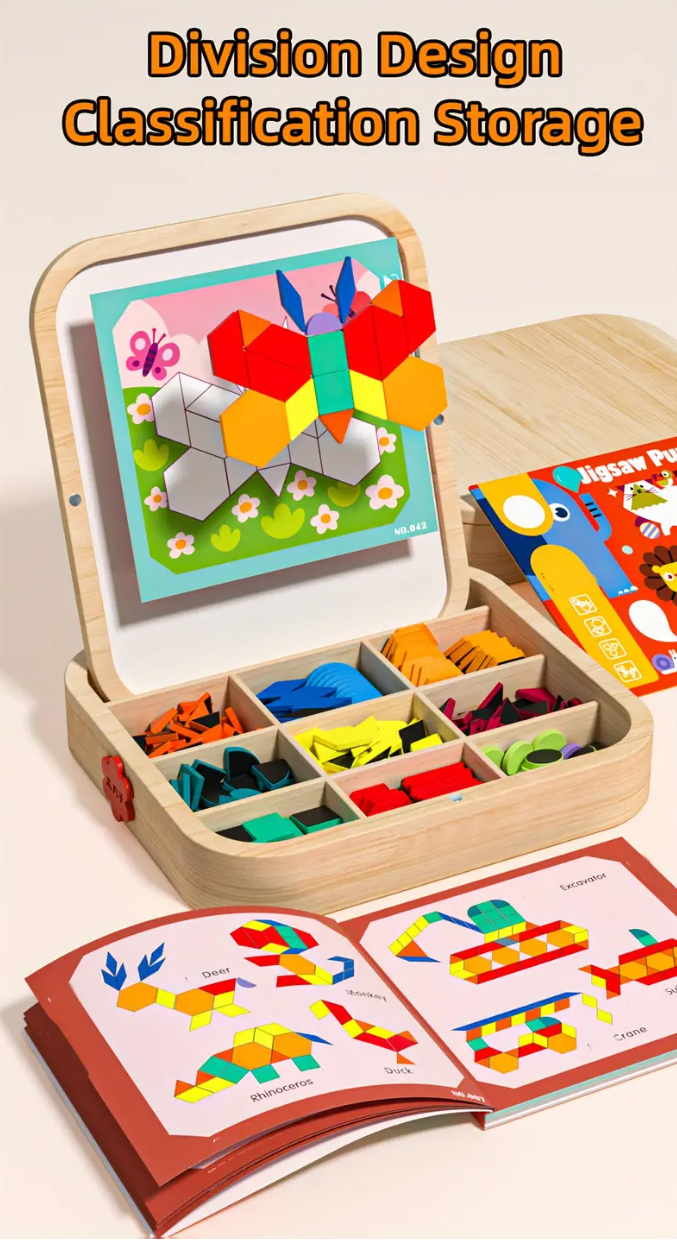 Magnetic Wooden Puzzle | Magnetic Puzzle Set | CraftopiaArt
