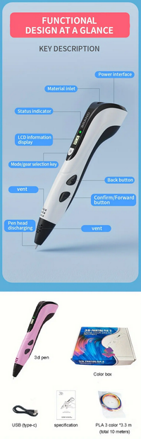 3D Printing Pen | Creative Drawing Tool | CraftopiaArt