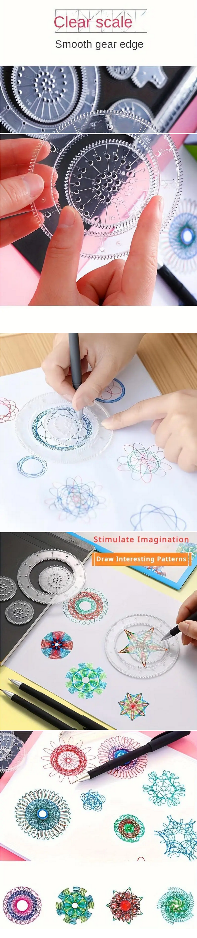 Magic Scratch Art Ruler Set