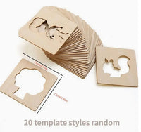 Wooden Drawing Stencil Set