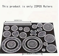 Magic Scratch Art Ruler Set