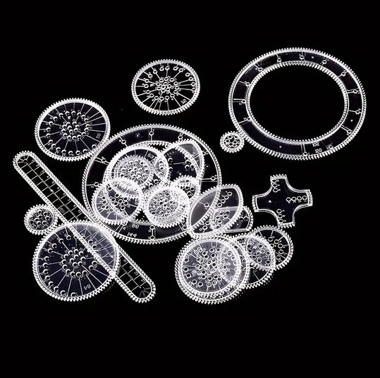 Magic Scratch Art Ruler Set