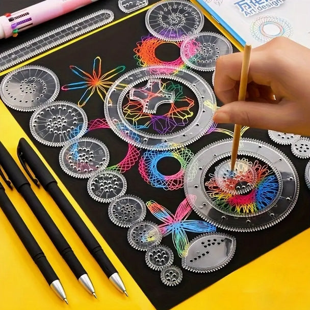 Magic Scratch Art Ruler Set