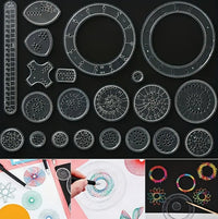 Magic Scratch Art Ruler Set