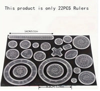 Magic Scratch Art Ruler Set