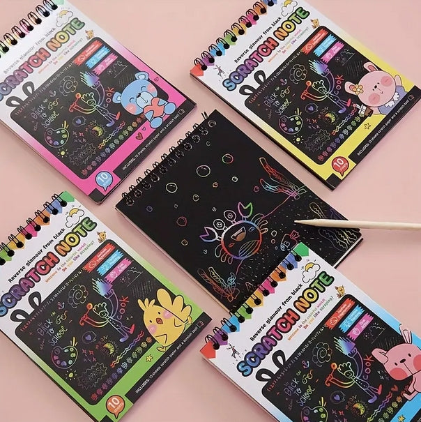 Rainbow Scratch Art Book