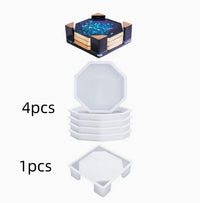 Silicone Coaster Resin Mold Set