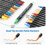 Double-Ended Acrylic Paint Pens