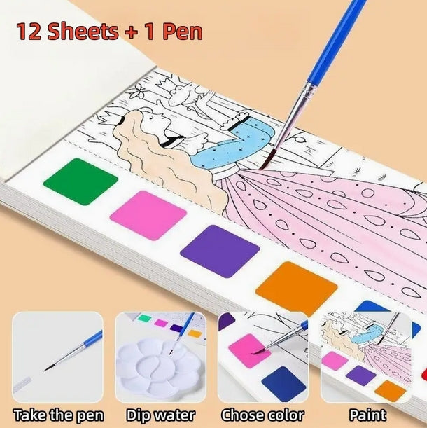 Watercolor Painting Book Set