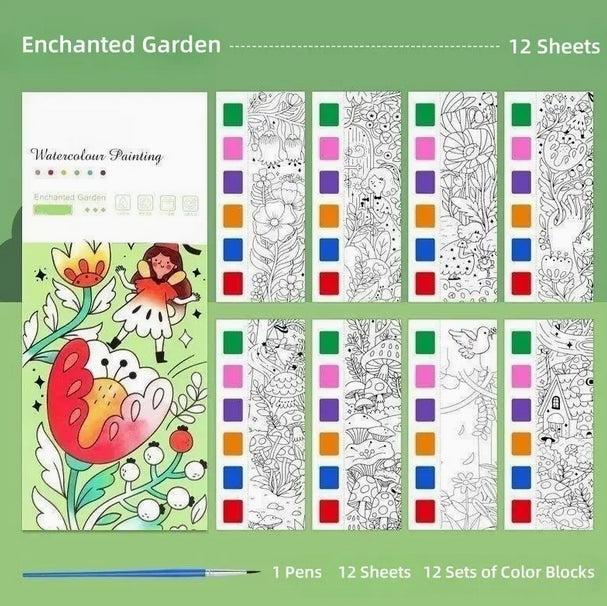 Watercolor Painting Book Set