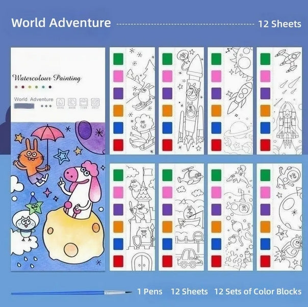 Watercolor Painting Book Set