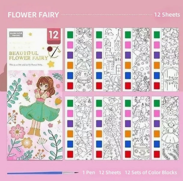 Watercolor Painting Book Set
