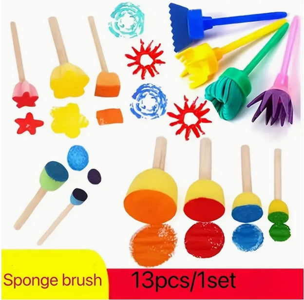 Kids Painting Sponges | Art Sponge Set | CraftopiaArt