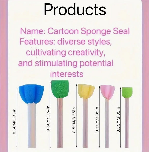 Kids Painting Sponges | Art Sponge Set | CraftopiaArt