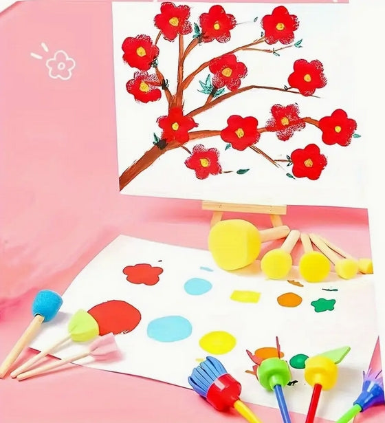 Kids Painting Sponges | Art Sponge Set | CraftopiaArt