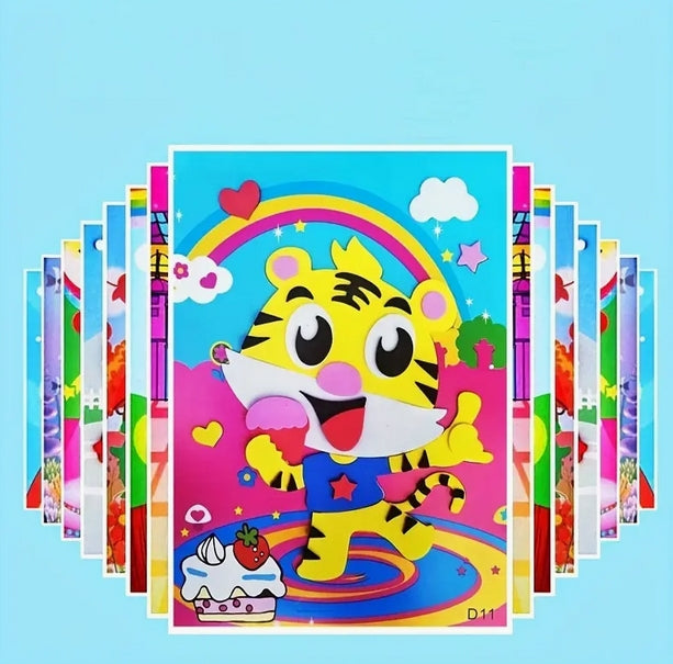 3D Foam Puzzles | Foam Sticker Puzzle Set | CraftopiaArt