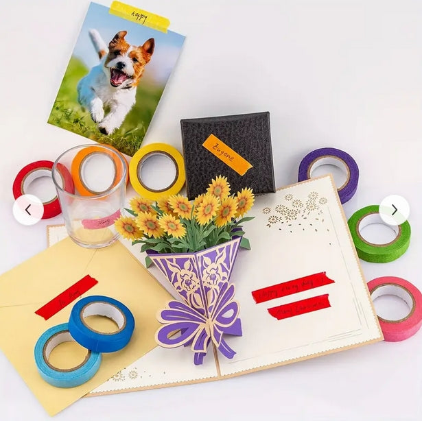 Colorful Masking Tape | 8-Piece Masking Tape | CraftopiaArt