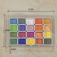Watercolor Pigment Set | 20 Color Pearl Set | CraftopiaArt
