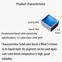 Watercolor Pigment Set | 20 Color Pearl Set | CraftopiaArt