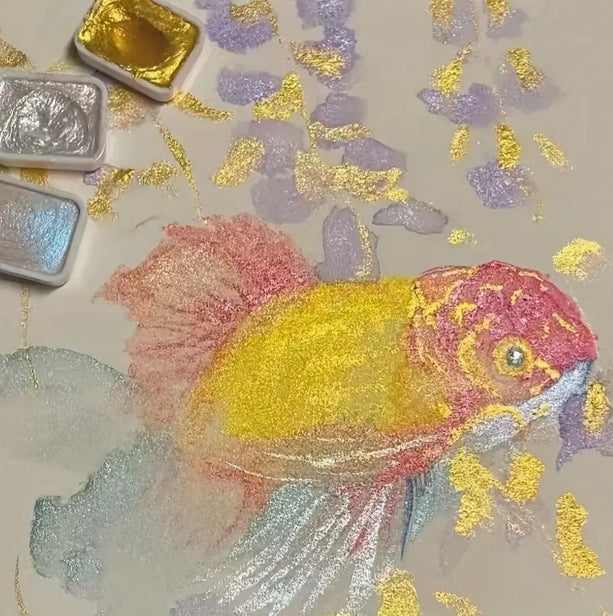 Watercolor Pigment Set | 20 Color Pearl Set | CraftopiaArt