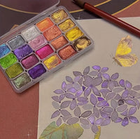 Watercolor Pigment Set | 20 Color Pearl Set | CraftopiaArt