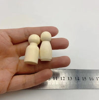 Wooden Peg Dolls | 20-Piece Peg Dolls | CraftopiaArt