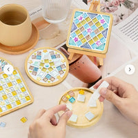 DIY Stained Glass Mosaic Coaster Kit