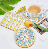 DIY Stained Glass Mosaic Coaster Kit