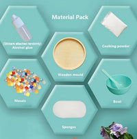 DIY Stained Glass Mosaic Coaster Kit