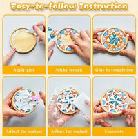 DIY Stained Glass Mosaic Coaster Kit