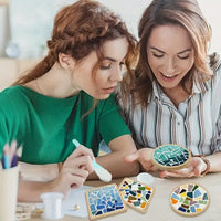 DIY Stained Glass Mosaic Coaster Kit
