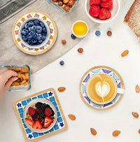 DIY Stained Glass Mosaic Coaster Kit