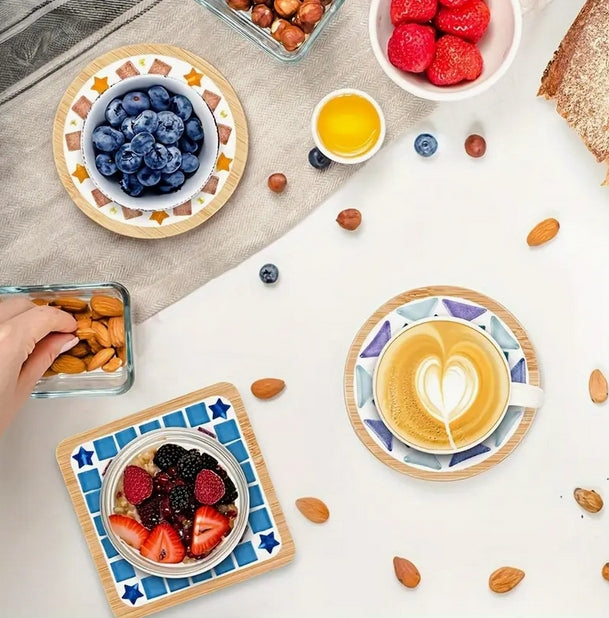 DIY Stained Glass Mosaic Coaster Kit