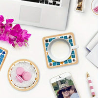 DIY Stained Glass Mosaic Coaster Kit