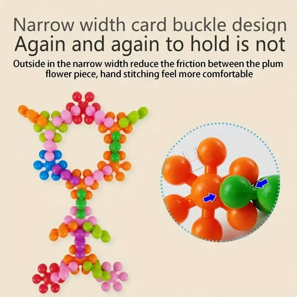 Plum Blossom 3D Building Blocks Set