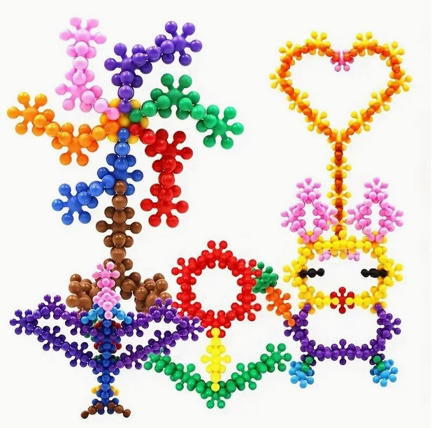 Plum Blossom 3D Building Blocks Set
