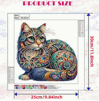 Whimsical Cat Diamond Painting Kit