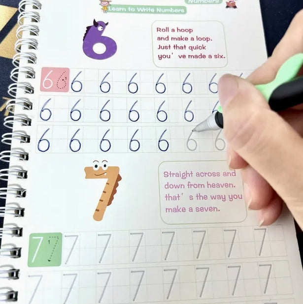 Reusable Calligraphy Book | Early Learning Kit | CraftopiaArt