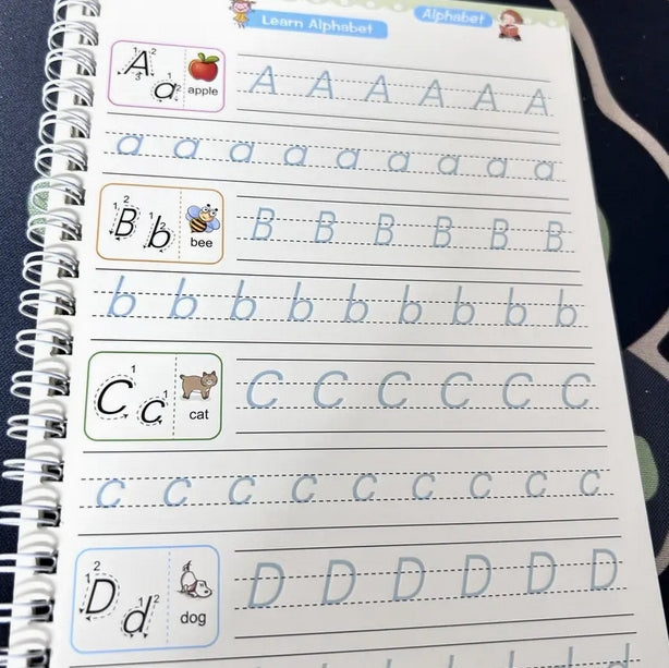 Reusable Calligraphy Book | Early Learning Kit | CraftopiaArt