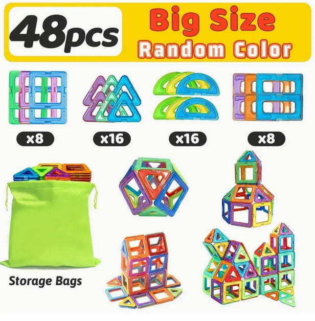 Big-Size Magnetic Building Blocks