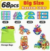 Big-Size Magnetic Building Blocks
