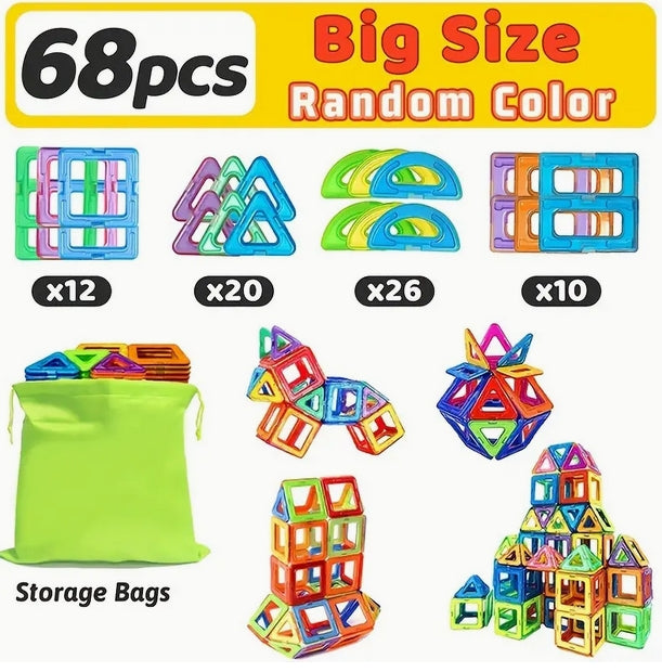 Big-Size Magnetic Building Blocks