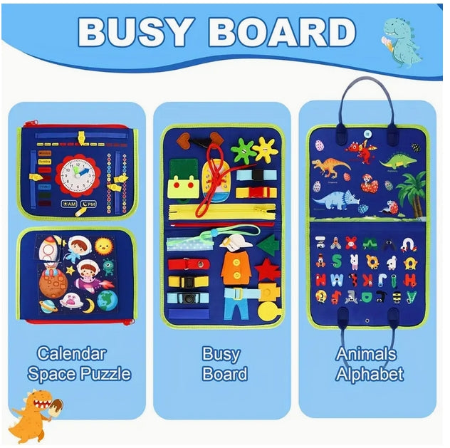 Educational Busy Board | Toddler Busy Board | CraftopiaArt