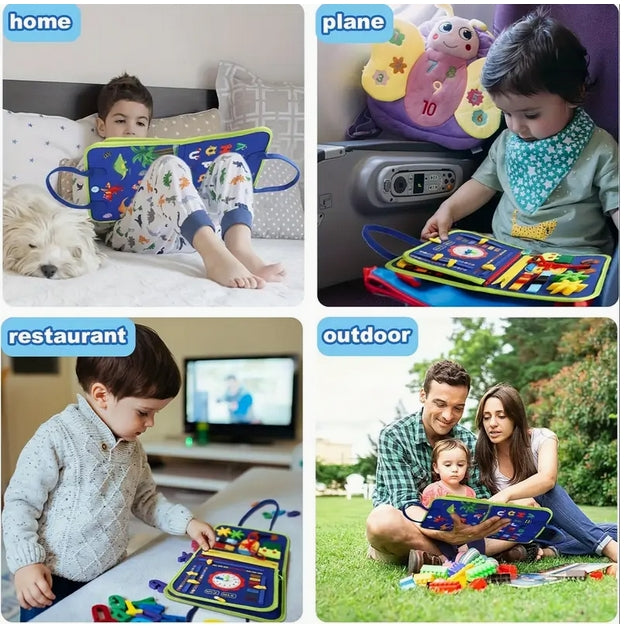 Educational Busy Board | Toddler Busy Board | CraftopiaArt