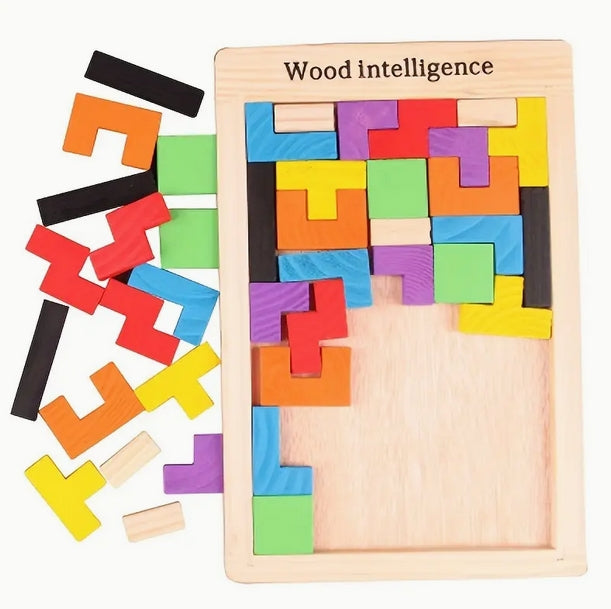 Wooden Tangram Puzzle | Brain Teaser Toys | CraftopiaArt