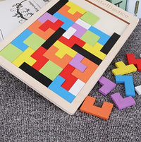 Wooden Tangram Puzzle | Brain Teaser Toys | CraftopiaArt