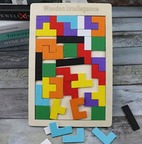 Wooden Tangram Puzzle | Brain Teaser Toys | CraftopiaArt