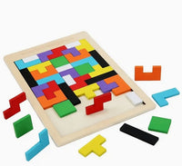 Wooden Tangram Puzzle | Brain Teaser Toys | CraftopiaArt