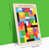 Wooden Tangram Puzzle | Brain Teaser Toys | CraftopiaArt